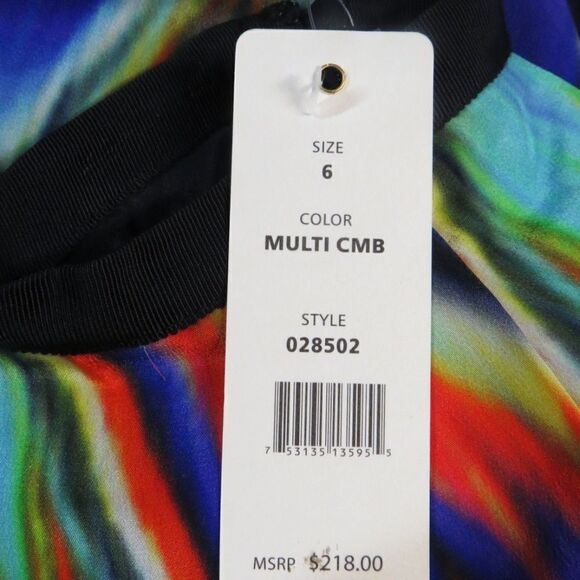 𝅺nwt Cluny Anthropologie Size 6 Skirt 100% Silk Ikat Lined Mini - Picture 5 of 5